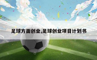 足球方面创业,足球创业项目计划书