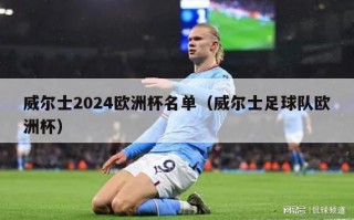 威尔士2024欧洲杯名单（威尔士足球队欧洲杯）