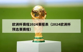 欧洲杯赛程2024赛程表（2024欧洲杯预选赛赛程）