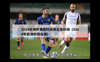 2024欧洲杯赛程时间表北京时间（2024年欧洲杯预选赛）