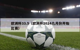 欧洲杯33.5（欧洲杯2024几月份开始比赛）