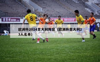 欧洲杯2024意大利阵容（欧洲杯意大利23人名单）