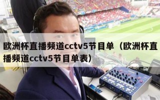 欧洲杯直播频道cctv5节目单（欧洲杯直播频道cctv5节目单表）