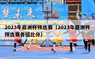 2023年亚洲杯预选赛（2023年亚洲杯预选赛各组比分）