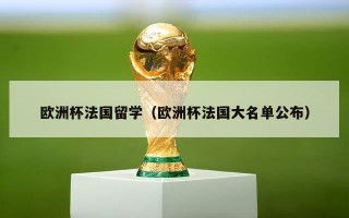 欧洲杯法国留学（欧洲杯法国大名单公布）