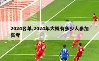 2024名单,2024年大概有多少人参加高考