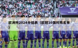 欧洲杯2024分组表（欧冠16强对阵名单）