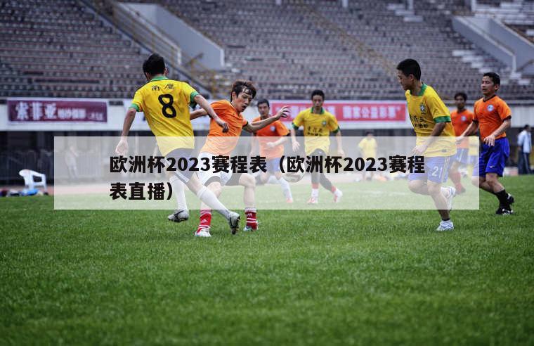 欧洲杯2023赛程表（欧洲杯2023赛程表直播）-第1张图片-