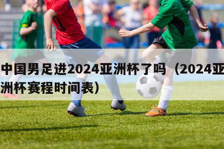 中国男足进2024亚洲杯了吗（2024亚洲杯赛程时间表）-第1张图片-