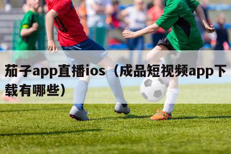 茄子app直播ios（成品短视频app下载有哪些）-第1张图片-